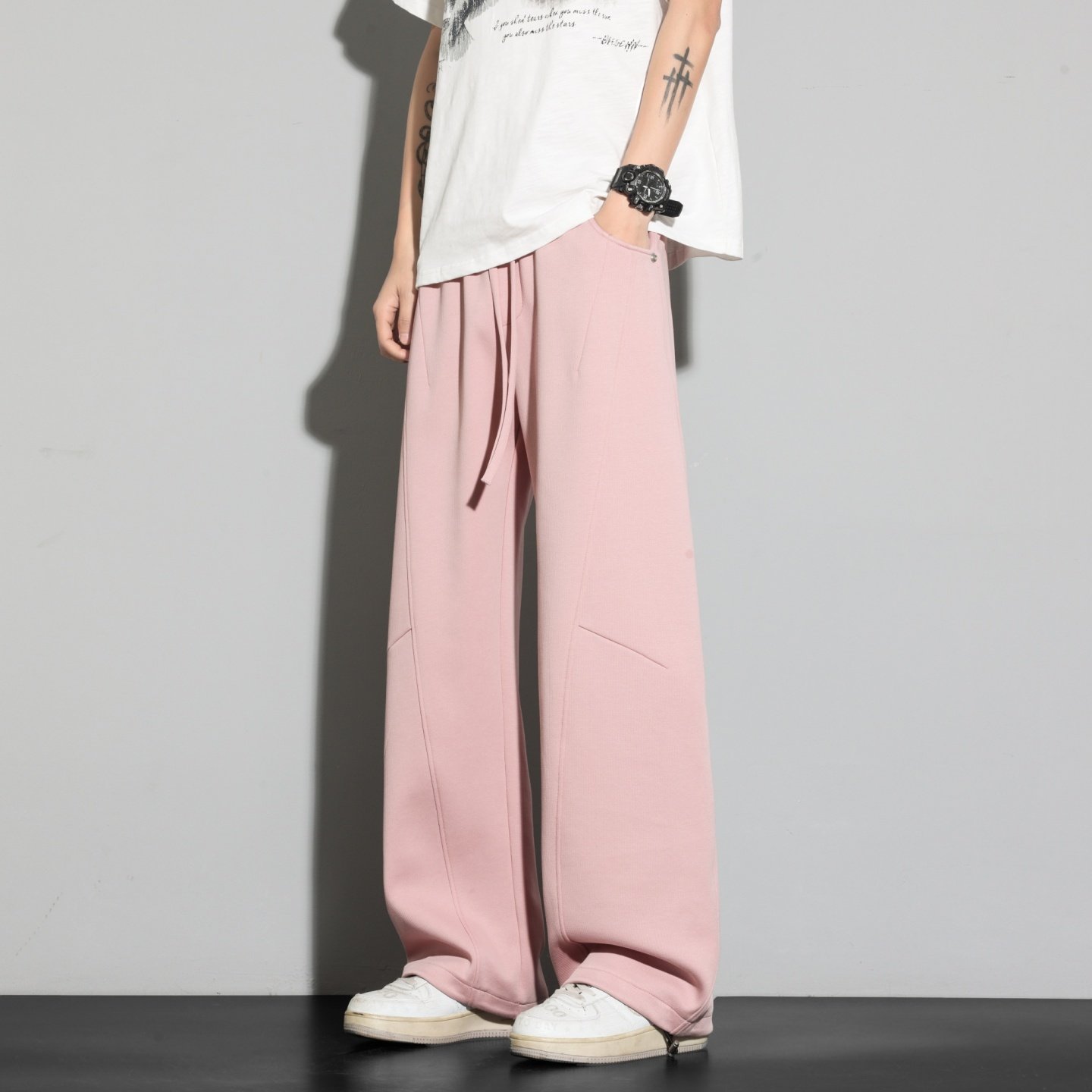 春秋季13青少年休闲裤15岁男孩初中学生14帅气大童松紧腰运动长裤