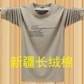 青少年时尚 t恤男纯棉宽松上衣2025新款 大码 男装 秋季 T恤打底衫 长袖