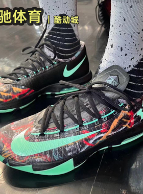 Nike KD 6 杜兰特6代 全明星黑绿 男子实战运动篮球鞋FQ8356-900