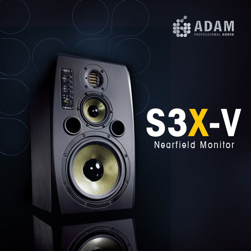 正品行货 ADAM 德国 亚当 S3X-V 9寸 三分频 有源监听音箱 单只
