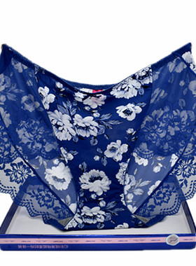 彩田内裤女花仙子中腰21181高腰21182冰丝蕾丝网石墨烯速干抑菌薄