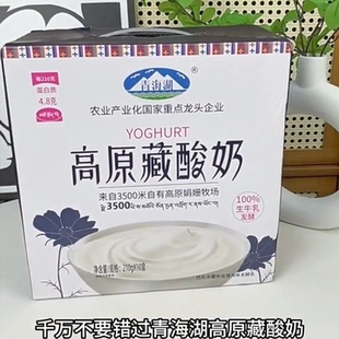 青海湖！高原牧场藏酸奶210g*10盒