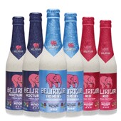 浅粉象小粉象啤酒330ml瓶装 比利时进口粉象组合樱桃粉象 深粉象