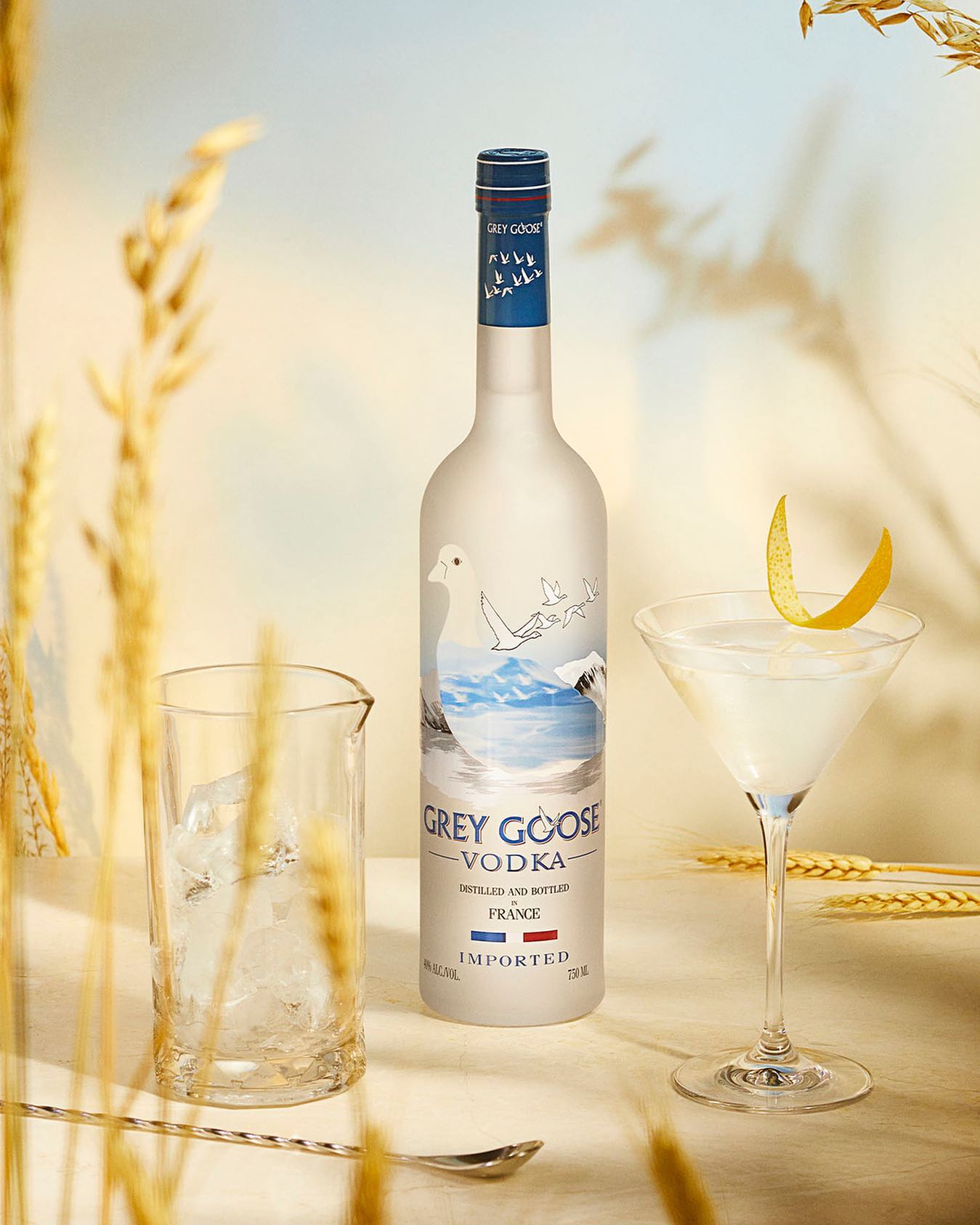 GreyGoose灰雁原味伏特加洋酒法国进口预调鸡尾酒基酒瓶装750ml