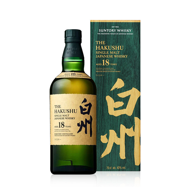HAKUSHU白州18年单一麦芽威士忌三得利日本威士忌洋酒