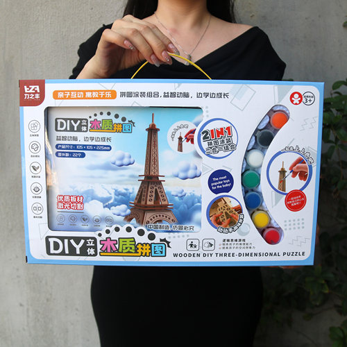 儿童立体拼装模型彩绘