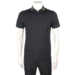 桑蚕丝加棉亲肤翻领休闲T恤21F051661 男士 VASTO 华斯度专柜正品