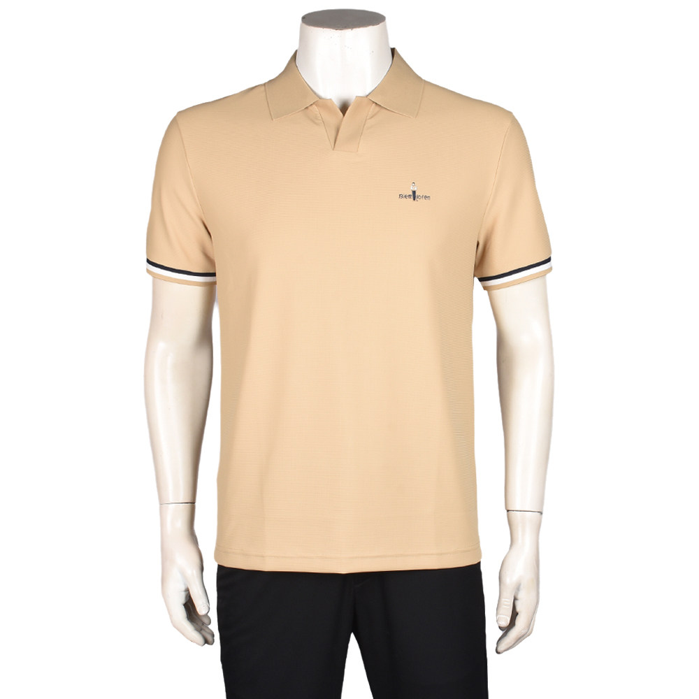 比音勒芬男士夏季翻领短袖T恤