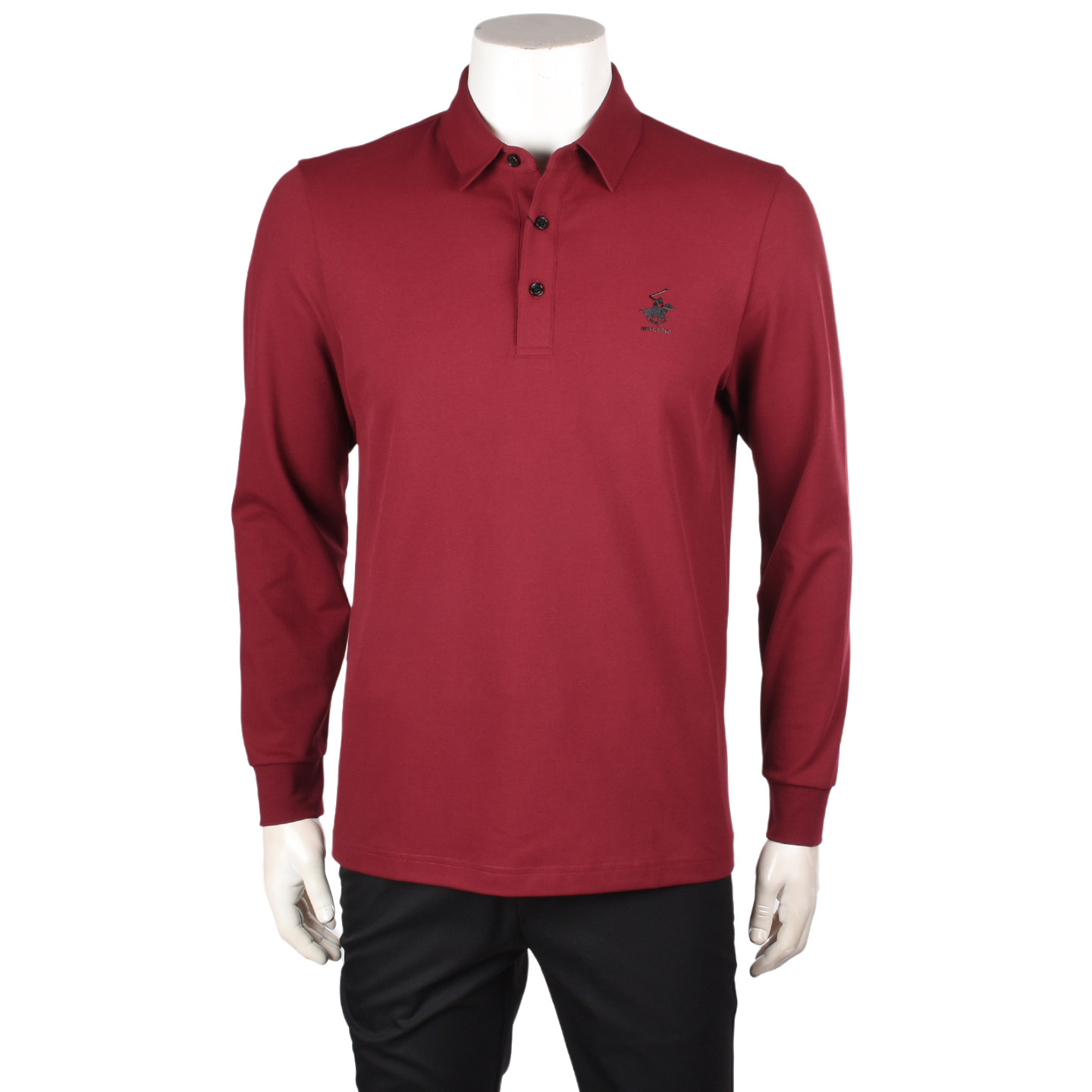 比华利保罗专柜正品新款秋季男士薄款休闲简约长袖T恤polo衫上衣