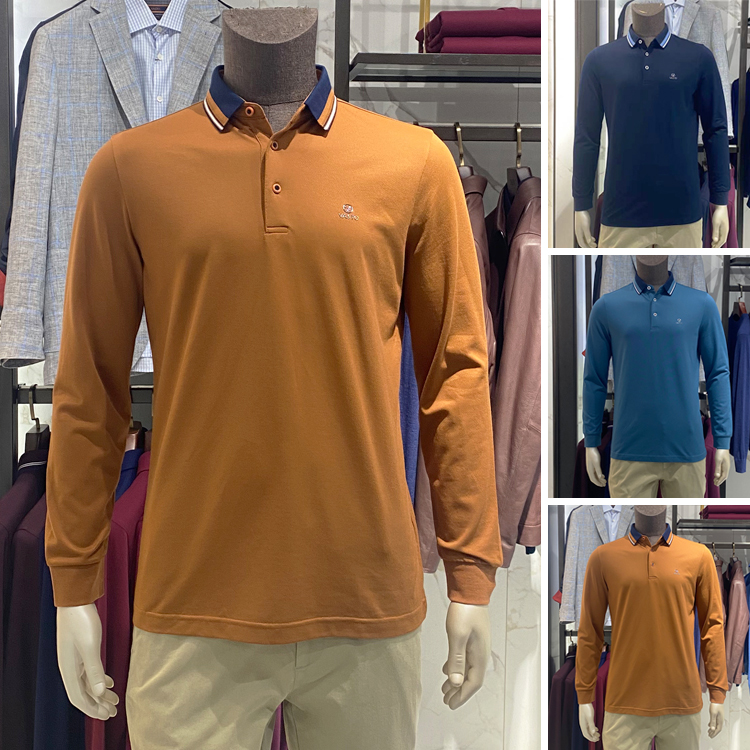 VASTO秋冬季商务休闲T恤