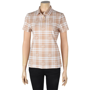 比音勒芬专柜正品夏季女装新款韩产弹力翻领短袖T恤882241515