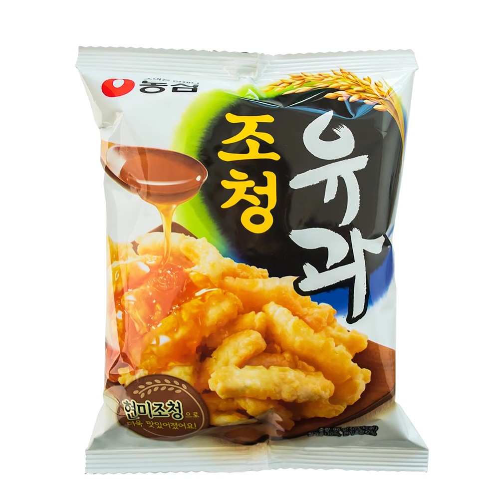 韩国原装进口休闲零食品 农心蜂蜜油果蜜糖拔丝脆条96g香甜酥脆 零食/坚果/特产 蛋圆饼干 原图主图