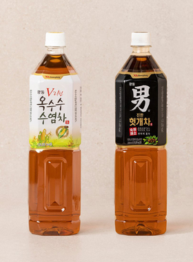 韩国进口玉米须饮料光东kwangdong男子枳椇子茶 凉茶饮料1.5L大瓶