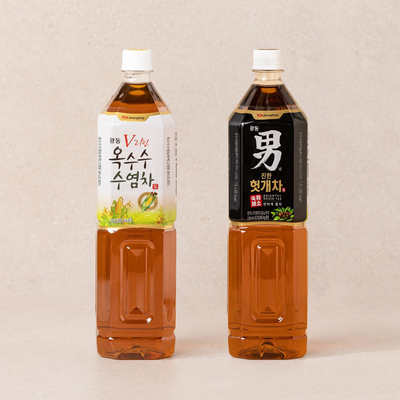 韩国进口玉米须饮料光东kwangdong男子枳椇子茶 凉茶饮料1.5L大瓶