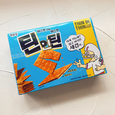 THIN进口零食夹心薄脆酥独立包装