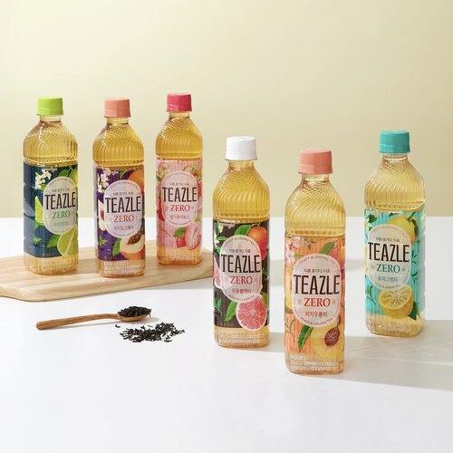 熊津柚子绿茶水蜜桃乌龙茶4瓶装