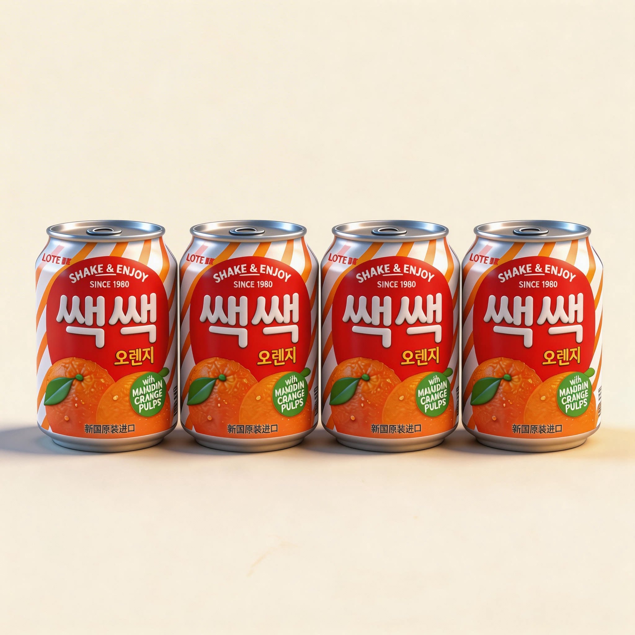 乐天韩国进口果味饮料240ml