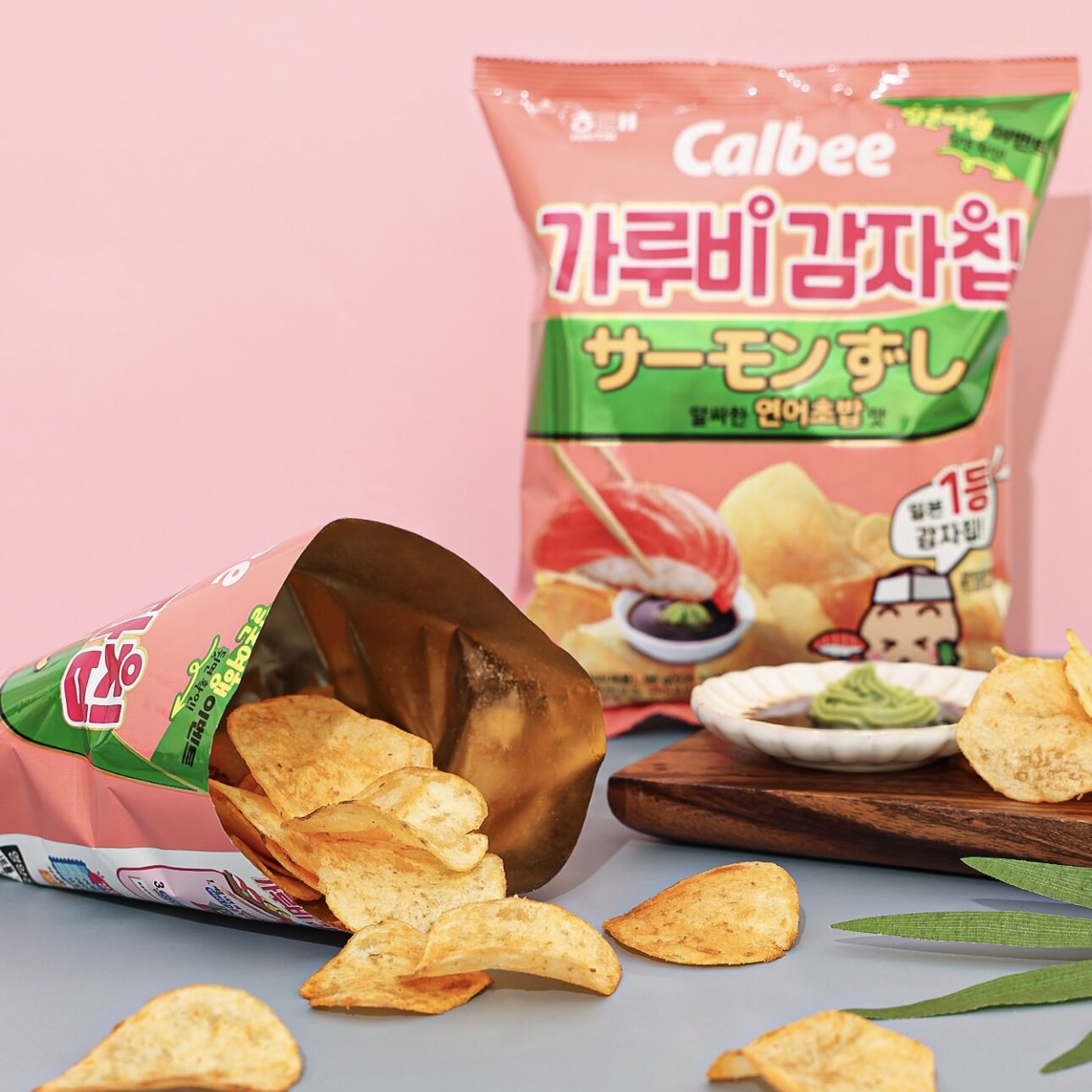 韩国海太三文鱼虾片薄片零食