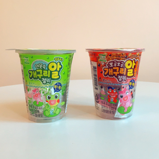 进口食玩 糖果35g seoju西洲青蛙卵状 糖果零脂肪软糖解馋零食杯装