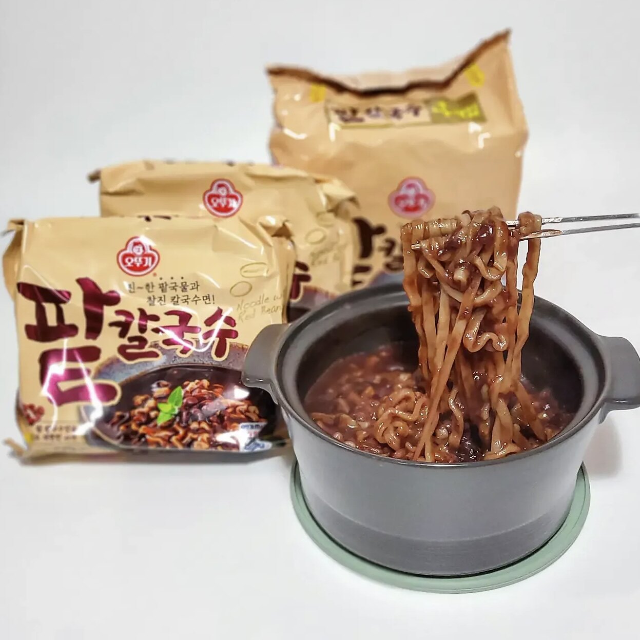 韩国进口红豆汤拉面方便面速食夜宵方便夜宵油炸面饼袋装