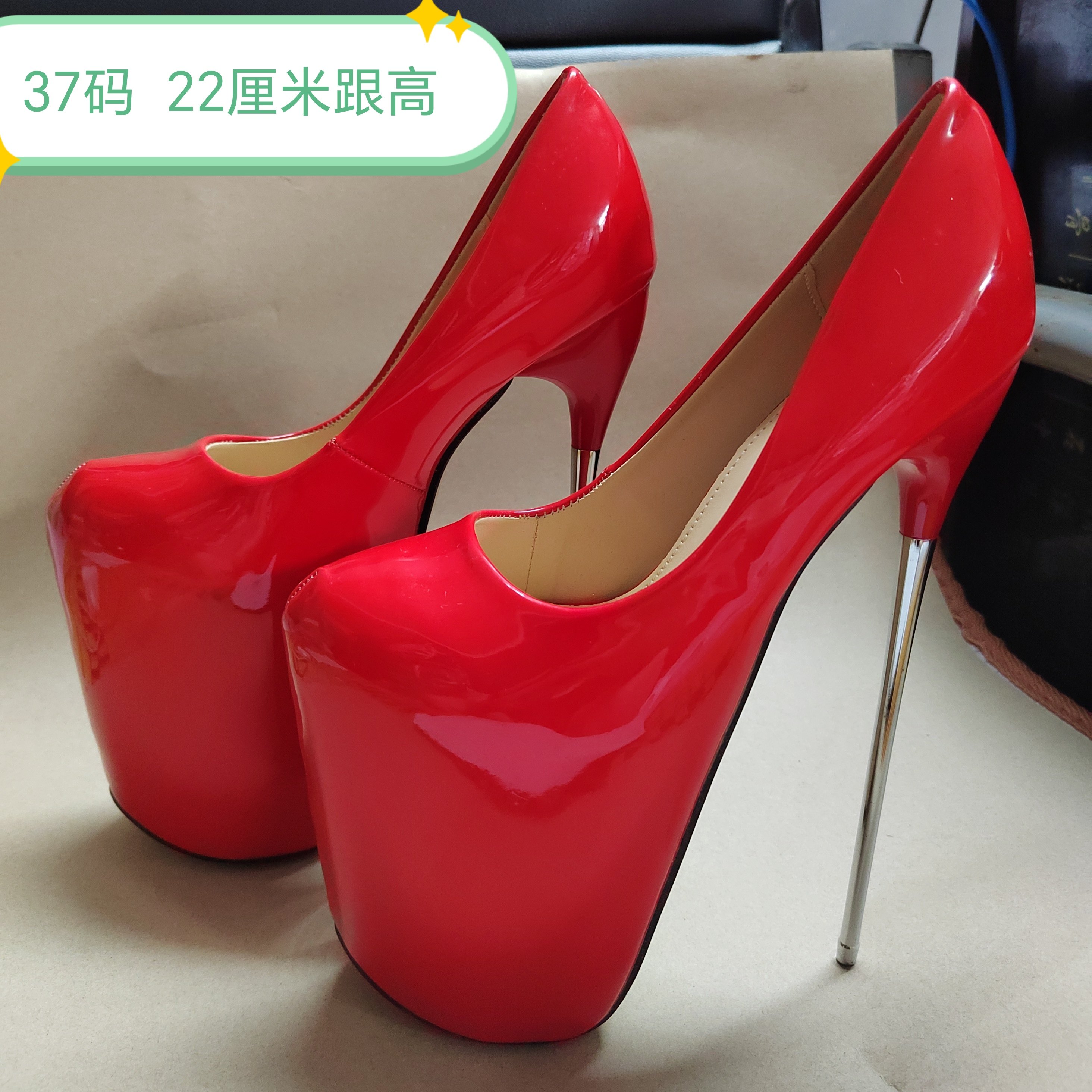 清仓特价超高细跟22cm大码高跟鞋超值20公分女单鞋钢跟百搭走秀鞋