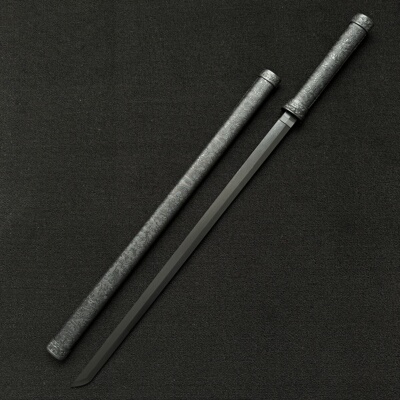 中国木质唐横刀木刀带鞘训练习古风武术拔刀剑道具儿童玩具竹木剑