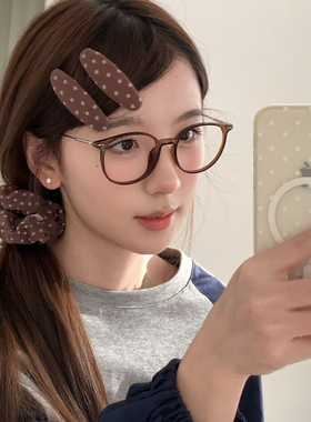 秋冬生巧！韩系星星布艺小肠发圈BB夹复古百搭刘海夹掰掰夹发绳女
