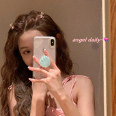 一箭穿心 粉色爱心水钻抓夹小号水钻刘海夹边夹发卡高级感发抓女