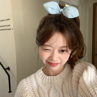 奶盐甜桃 立体海绵蝴蝶结发圈少女心兔耳朵头绳扎发皮筋发绳发饰