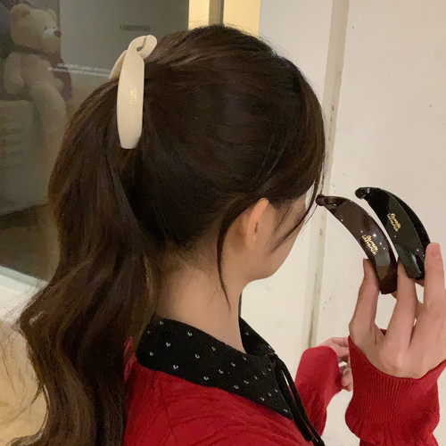 气质简约香蕉夹竖夹马尾发夹后脑勺夹子头饰发量少2026新款扭扭夹