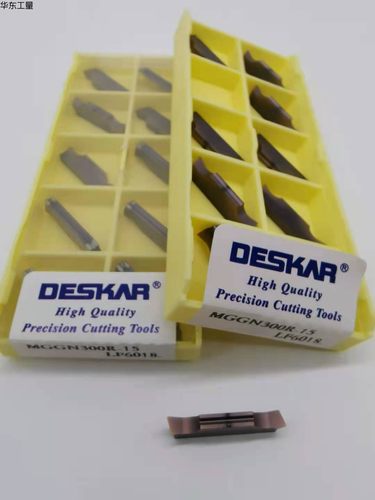 DESKAR戴斯卡数控槽刀片MGGN300R/L-15 LF6018正反刀斜口