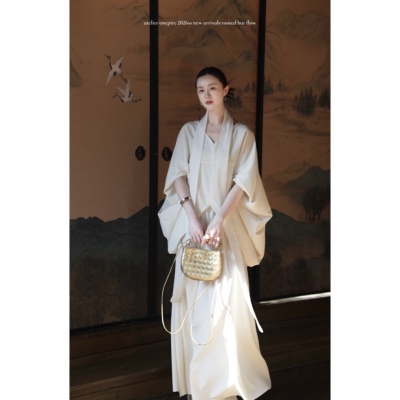 【现货】 Onepire|本期半回馈·春风渡原创V领禅奢风宽袖老钱套装