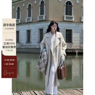 重磅羊毛3.5m大用料慵懒双面呢大衣 女神大衣 Onepire Atelier