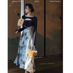 Atelier Onepire| bamboo ode|《竹枝词》新中式两件套连衣裙