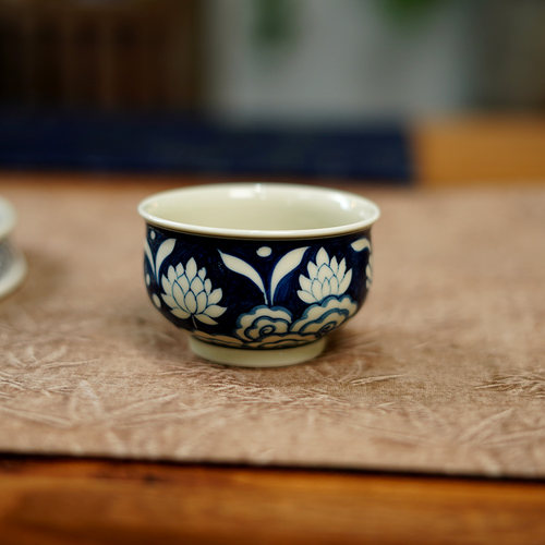 景墨春风青花九色小鹿杯60毫升