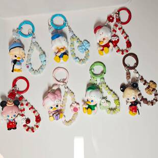 dimoo迪士尼系列改娃萌粒合金手机链挂件公仔钥匙链摆件