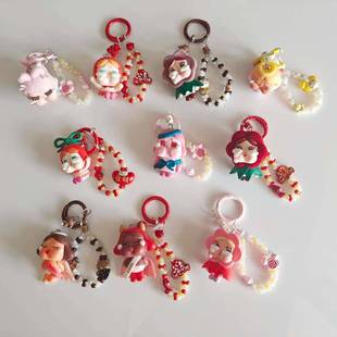 哭娃CRYBABY爱神的眼泪系列改娃萌粒合金款手机链挂件钥匙链