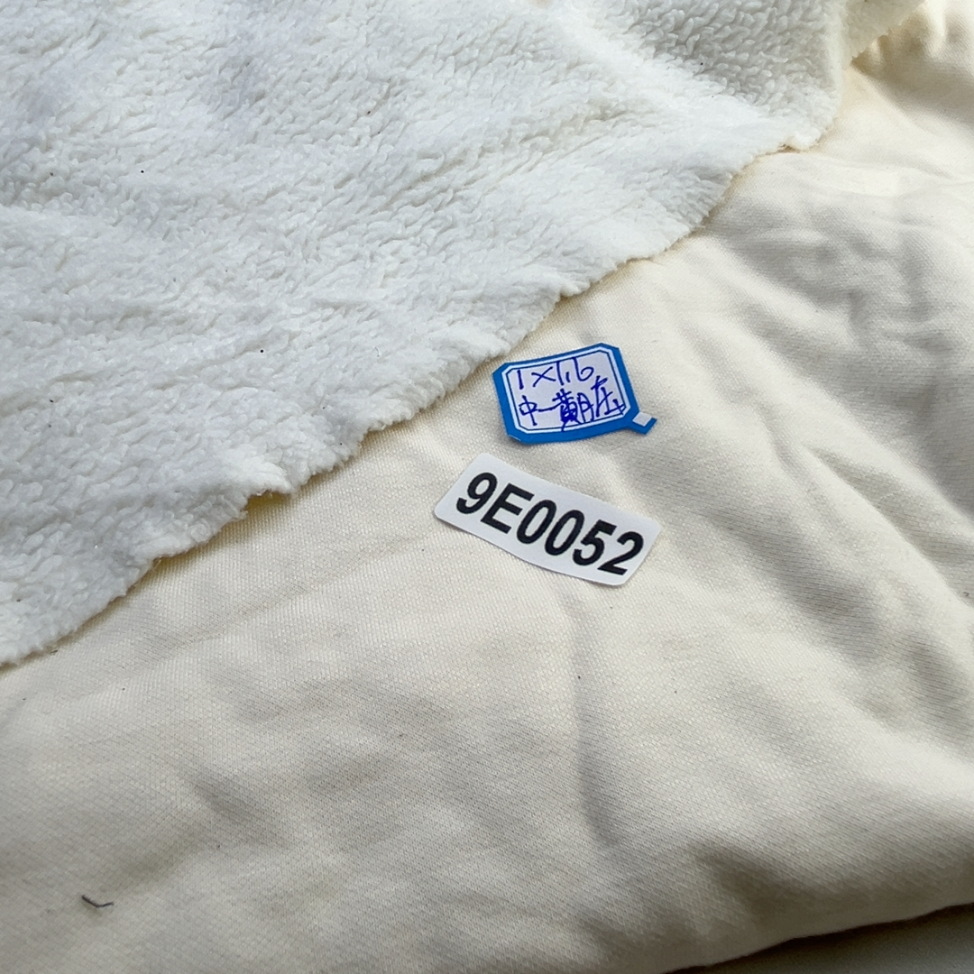 1.18斤30元包邮9E0052德永家棉面羊羔绒一体绒有弹力1x1.6m