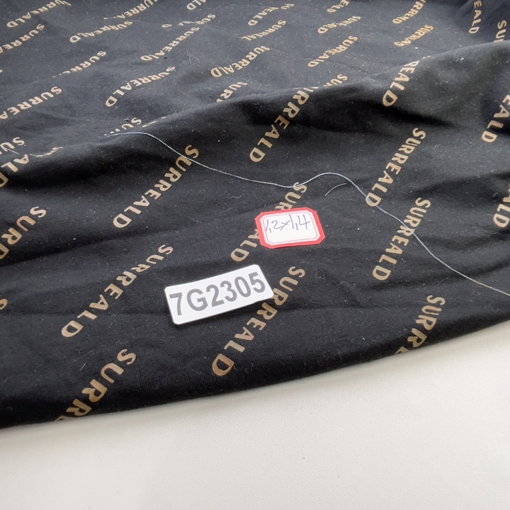 1.17斤30元包邮7G2305德永家斜纹卫衣布胶印有弹力1.2x1.4m