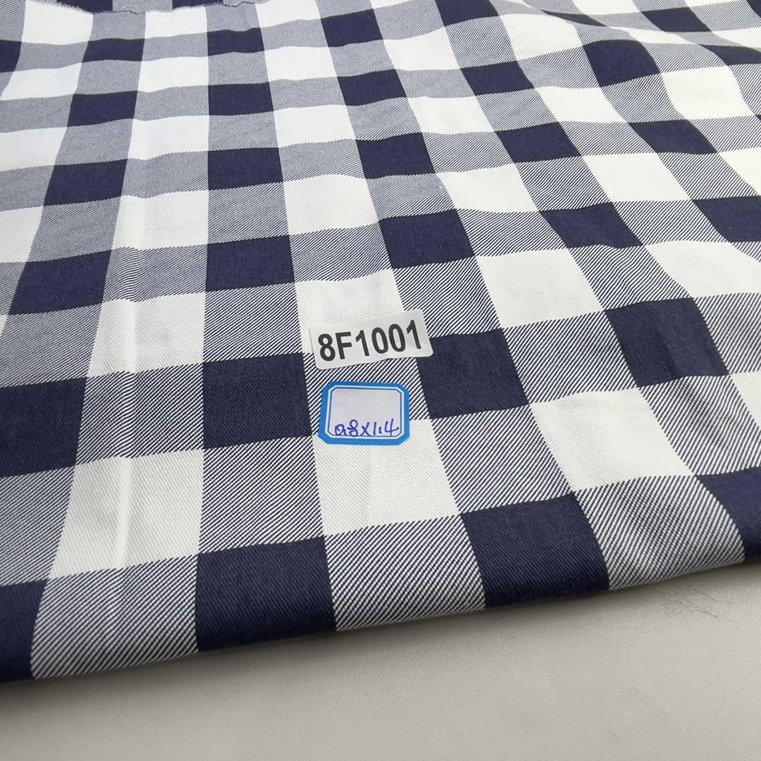 30元包邮8F1001纯棉加厚斜纹格子无弹力0.8x1.4m