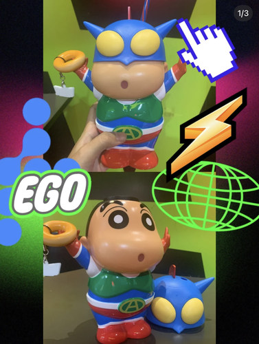 新款！动感超人蜡笔小新水杯 蠟笔小新水壶 蜡笔小新杯子 泰国购