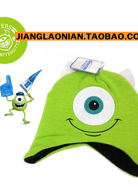 美国 正版迪士尼 怪物大学 摆件 大眼仔 棒球帽  毛线帽