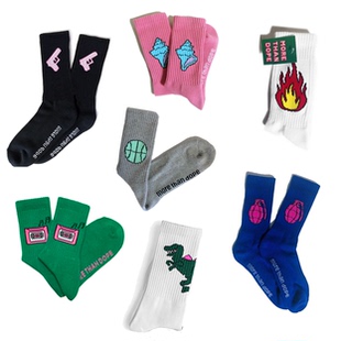 男女通吃 超猛彩色百搭撞色袜 geek霹雳搞怪原宿 CULT青年必入