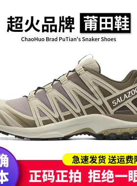 莆田SALAZOON XA PRO 3D石灰色户外登山鞋XT-Quest海鸥灰黑武士男