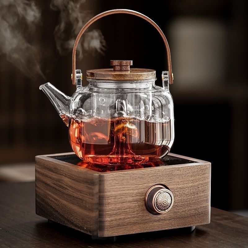 2025新款玻璃蒸煮茶壶套装