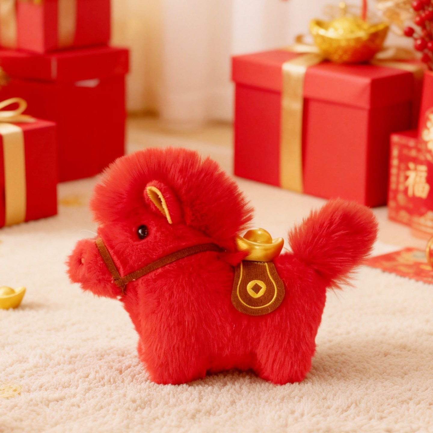 生肖马年吉祥物公仔包包挂件女生本命年小玩偶新年礼物年会小礼品,节庆用品/礼品,生肖用品,淘宝优惠券,粉丝福利购,淘宝优惠卷