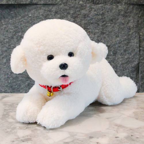 【爆款热销】比熊狗毛绒玩具玩偶