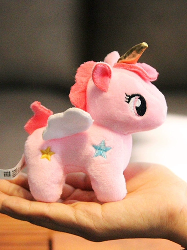 Милая плюшевая кукла, школьный рюкзак, пони, подвеска, розовая игрушка, единорог