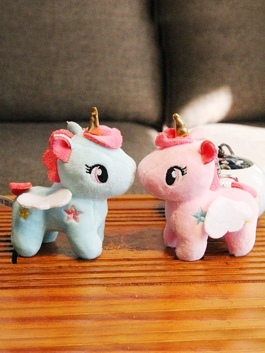 Милая плюшевая кукла, школьный рюкзак, пони, подвеска, розовая игрушка, единорог