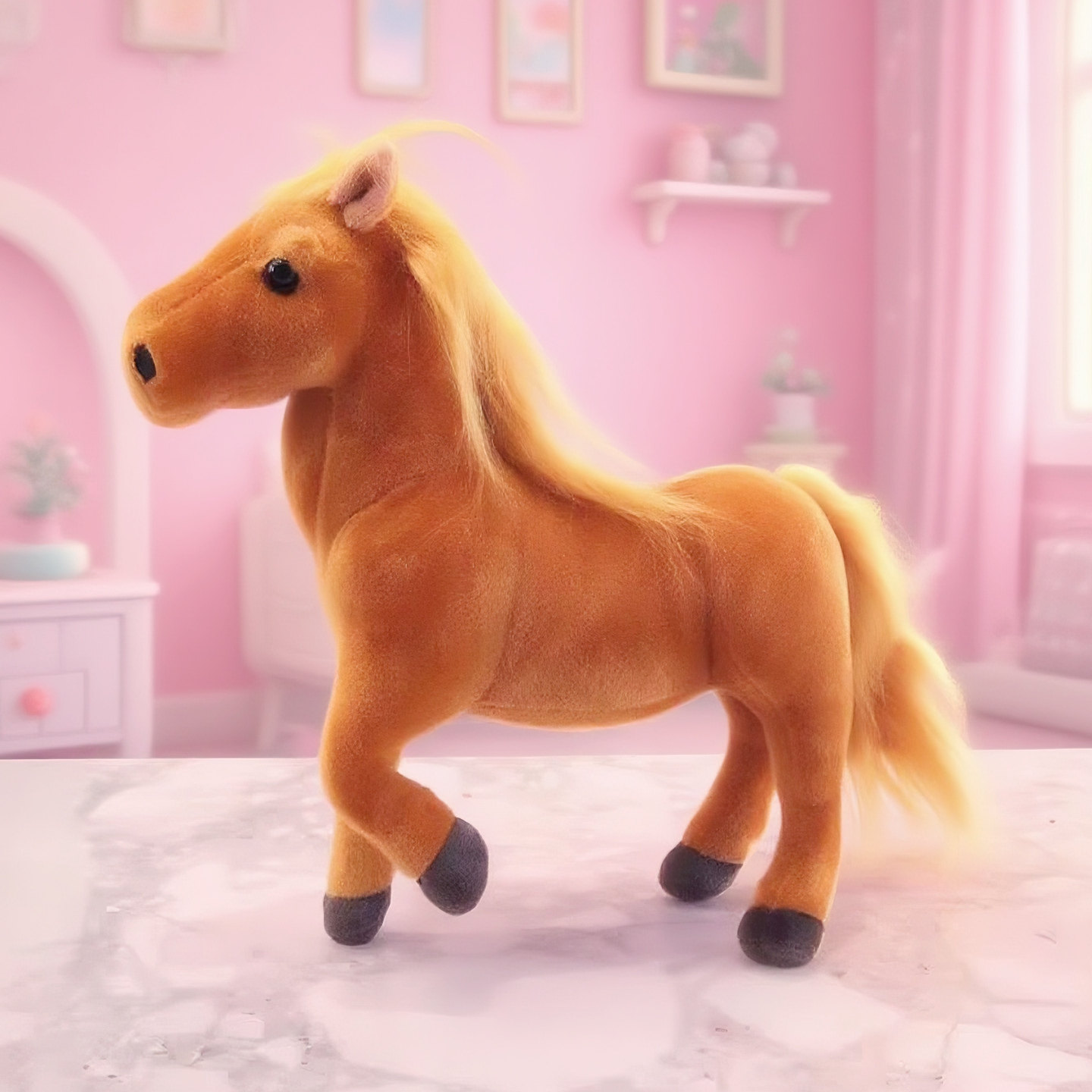 仿真马玩偶睡觉抱儿童毛绒玩具马小马驹公仔布偶娃娃男孩生日礼物,玩具/童车/益智/积木/模型,毛绒/玩偶/公仔/布艺类玩具,淘宝优惠券,粉丝福利购,淘宝优惠卷